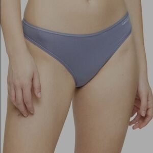 Calvin Klein Cotton Form Thong Underwear Purple Small